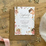 Personalised Fairy Border Children's Party Invitation, thumbnail 3 of 4