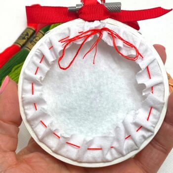 Diy Christmas Mistletoe Decoration/Embroidery Kit, 3 of 11