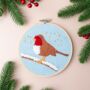 The Stitched Robin Hoop Hanger Craft Kit, thumbnail 2 of 7