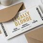 Personalised Theatre Ticket Gift Voucher For Him Or Her, thumbnail 2 of 4
