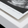 Pregnancy Announcement Framed Floating Metal Scan Photo, thumbnail 4 of 5