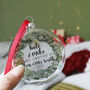 First Christmas As Mr And Mrs Wreath Bauble, thumbnail 11 of 12