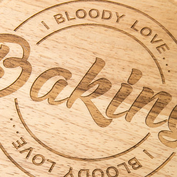 I Bloody Love Baking Board Or Cake Stand For Her, 3 of 4