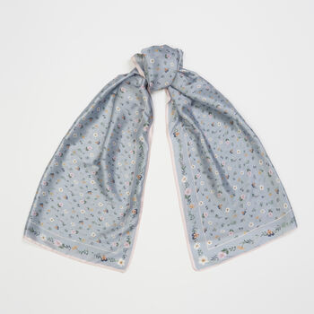 Ditsy Sprigs Silky Scarf, 2 of 7