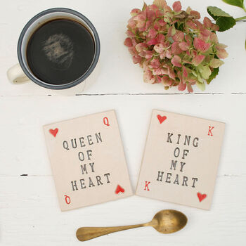 King Of Hearts Ceramic Coaster, 3 of 8