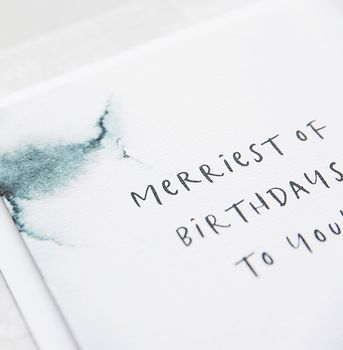 'Merriest Of Birthdays' Birthday Card, 3 of 4