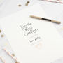 Personalised Hen Party Gift Kiss Print, thumbnail 2 of 5