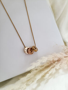 Gold Plated Dainty Memories Necklace, 6 of 6