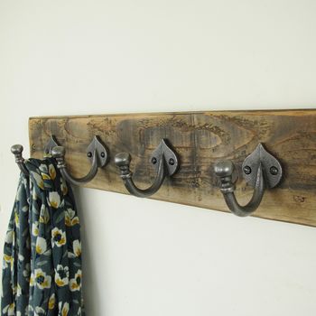 Country Style Wooden Coat Rack, 3 of 4