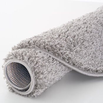 The Rugs Plain Grey Shaggy Rug, 3 of 12