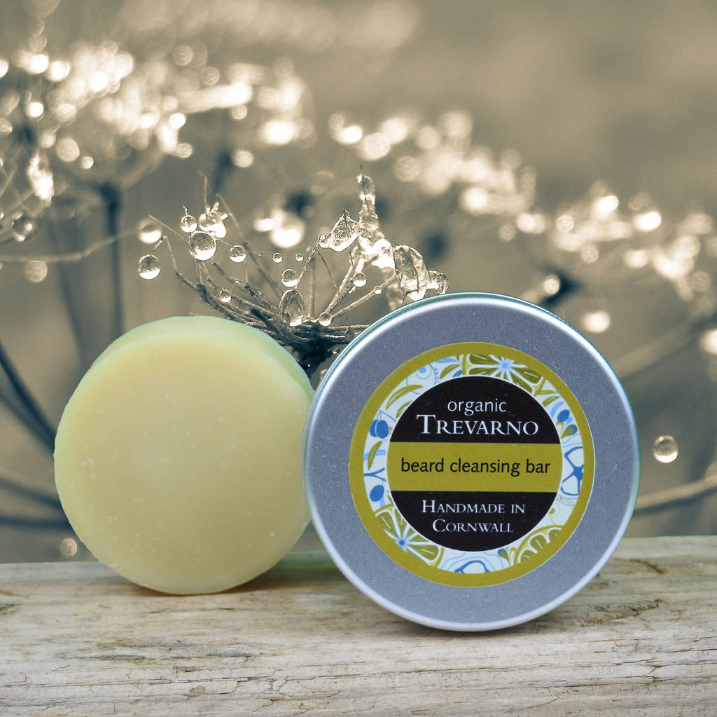 Beard Cleansing Bar In Tin By Organic Trevarno