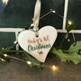 Baby's First Christmas Decorative Ceramic Heart, thumbnail 2 of 2