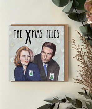 The X Files Funny Christmas Card – Mulder And Scully Sci Fi Card, 2 of 5