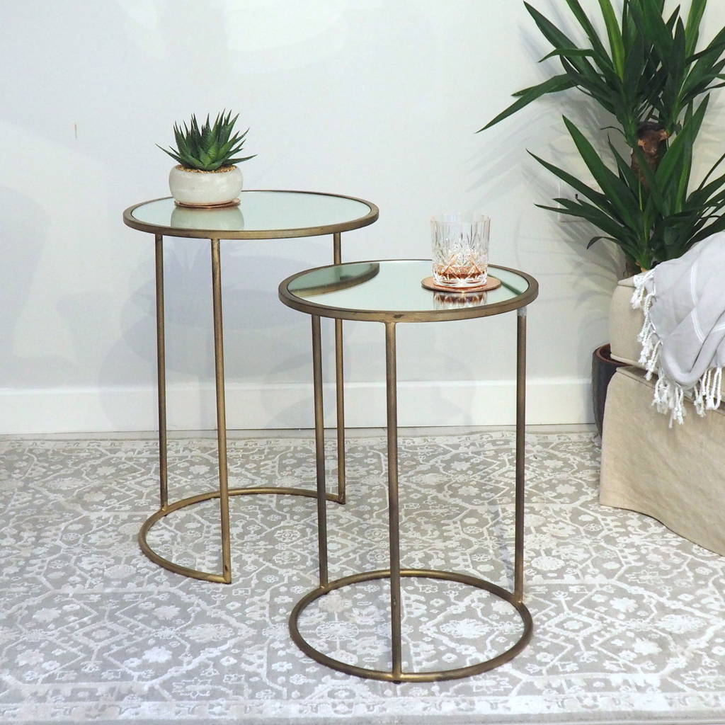Accent Nest Of Two Side Tables By Za Homes Notonthehighstreet Com Accent Nest Of Two Side Tables