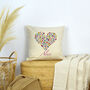 Personalised Butterfly Heart Cushion, thumbnail 3 of 4