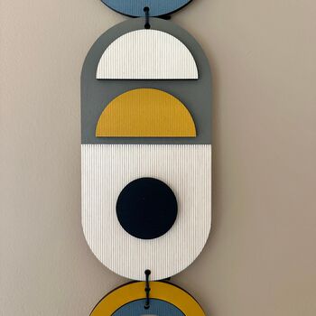 Geometric Modern Wall Art Wall Hanging Multicolour, 4 of 10