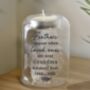 Personalised Memorial Feather Tealight Holder, thumbnail 4 of 4