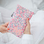 Peach Liberty Cute Personalised Hot Water Bottle, thumbnail 1 of 3