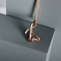 18ct Rose Gold Plated Ginkgo Leaf Necklace, thumbnail 3 of 3