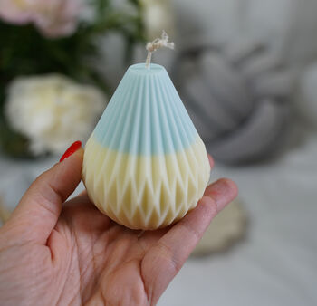 Handmade Pear Drop Soy Wax Candle, 2 of 5