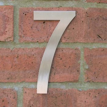 Mackintosh Stainless Steel House Number, 10 of 12