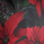 Poinsettia Cushion Cover Charcoal, thumbnail 3 of 8