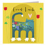 Silver Foiled Good Luck Card, thumbnail 2 of 5