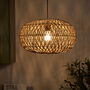 Round Diamond Woven Pendant Shade, thumbnail 3 of 5