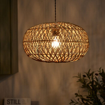 Round Diamond Woven Pendant Shade, 3 of 5