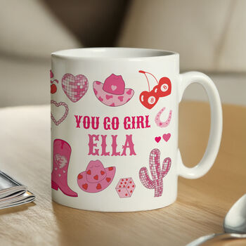 Personalised Cowgirl Mug, 3 of 4