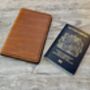 Leather Passport Holder, Burnt Tan, thumbnail 1 of 7