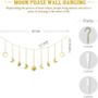 Gold Bohemian Moon Phase Garland For Home Office, thumbnail 3 of 8