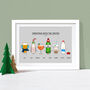 'Christmas With..' Personalised Drinks Print, thumbnail 1 of 7