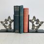 Butterflies Crafted Bookends, Writers And Readers Gift, thumbnail 2 of 3