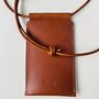 Handmade Leather Phone Bag, thumbnail 7 of 10