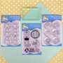 Kawaii Clear Stamp Sets For Self Care And Happy Mail, thumbnail 1 of 6