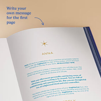 Personalised Classic Astrology Book, Choose Your Sign, 6 of 10