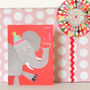 Mini Elephant 5th Birthday Card, thumbnail 3 of 4