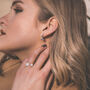 Arabella Spike Hoop Earrings | 925 Sterling Silver, thumbnail 4 of 5