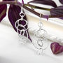 Sterling Silver Swinging Circles Earrings, thumbnail 1 of 4