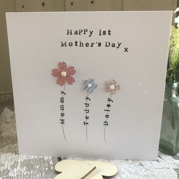 Personalised 1st Mother's Day Twins Card, 5 of 7