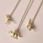T Rex Triceratops Or Brontosaurus Dinosaur Necklace, thumbnail 6 of 11