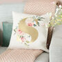 Personalised Floral Initial Cushion Gift For Home, thumbnail 2 of 2