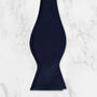 100% Polyester Handmade Adjustable Bow Tie In Navy Blue, thumbnail 1 of 2