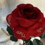 Personalised Fabric Rose Ideal Engagement Wedding Gift, thumbnail 4 of 6