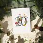 Wildflower Floral Table Number Card, thumbnail 5 of 7
