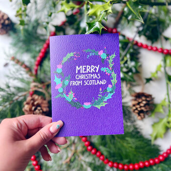Charity 'Merry Christmas From Scotland' Scottish Card, 8 of 9