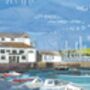 Falmouth Harbour, Cornwall Art, Paper Collage Print, thumbnail 2 of 5