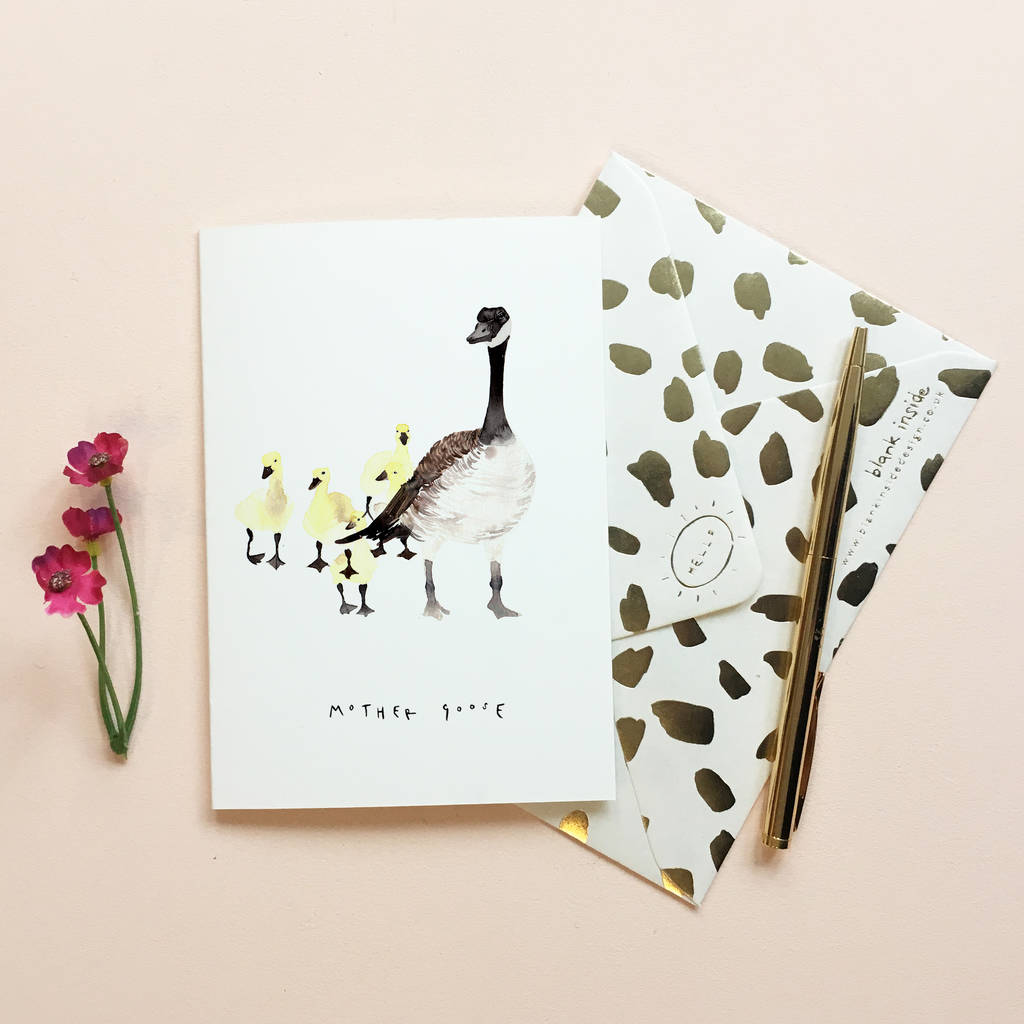 Mother Goose Mother's Day Eco Friendly Card