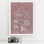 Anatomy Of A Bike Patent Print, thumbnail 3 of 9
